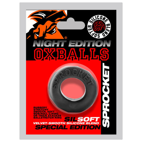 Sprocket Comfort No Roll Cock Ring Night for Enhanced Pleasure and Comfort COCK RINGS