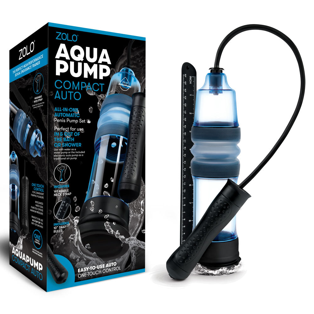 Zolo Aquapump Compact Auto Water Penis Pump 9" insertable > Pumps > Penis Pumps Performance