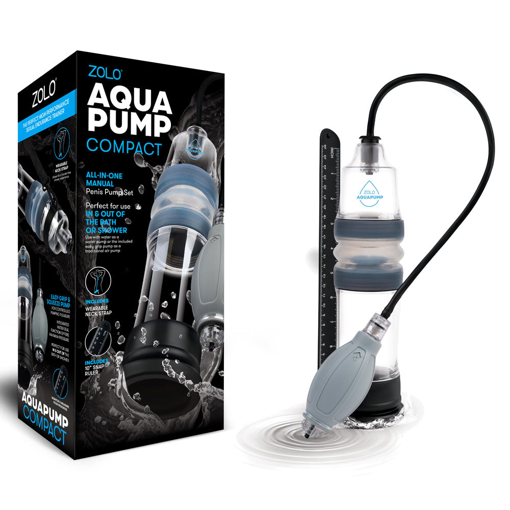 Zolo Aquapump Compact Water Penis Pump for Enhanced Stimulation Clear Pumps - Performance