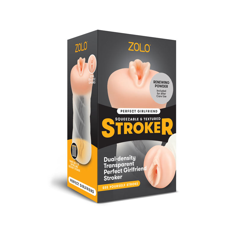 Zolo Clear Girlfriend Masturbator Dual-Density Stroker > Sex Toys For Men > Masturbators > Manual