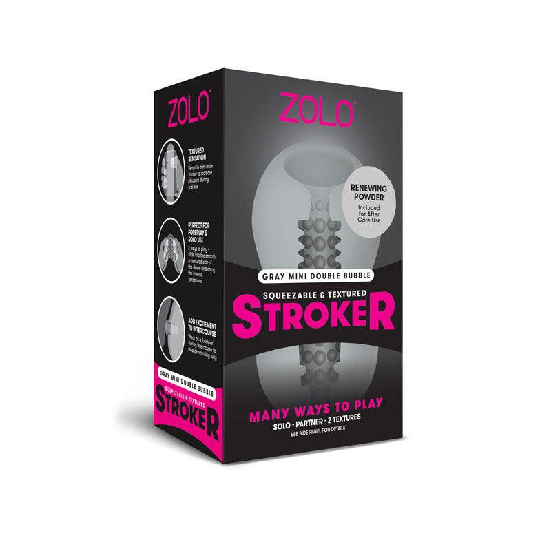 Zolo Mini Stroker (Grey) – Compact Adjustable Stroker > Sex Toys For Men > Masturbators > Manual