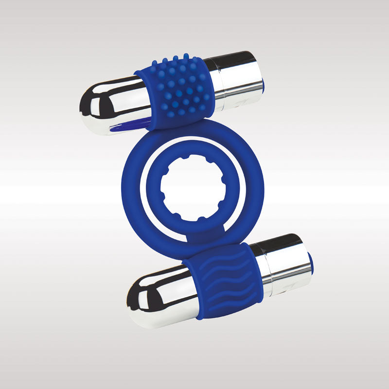 Zolo Rechargeable Duo Vibrating C-Ring - Dual Size for Ultimate Pleasure Cock Rings Vibrating
