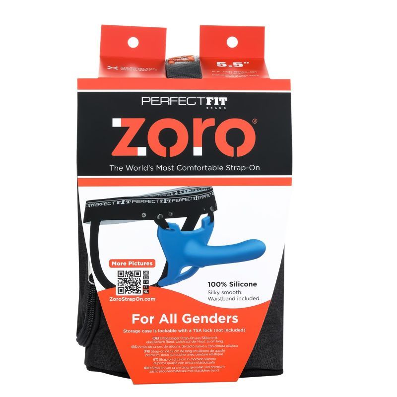 Zoro Strap-On 5.5 Inch Blue > Dildos > Strap On Harnesses