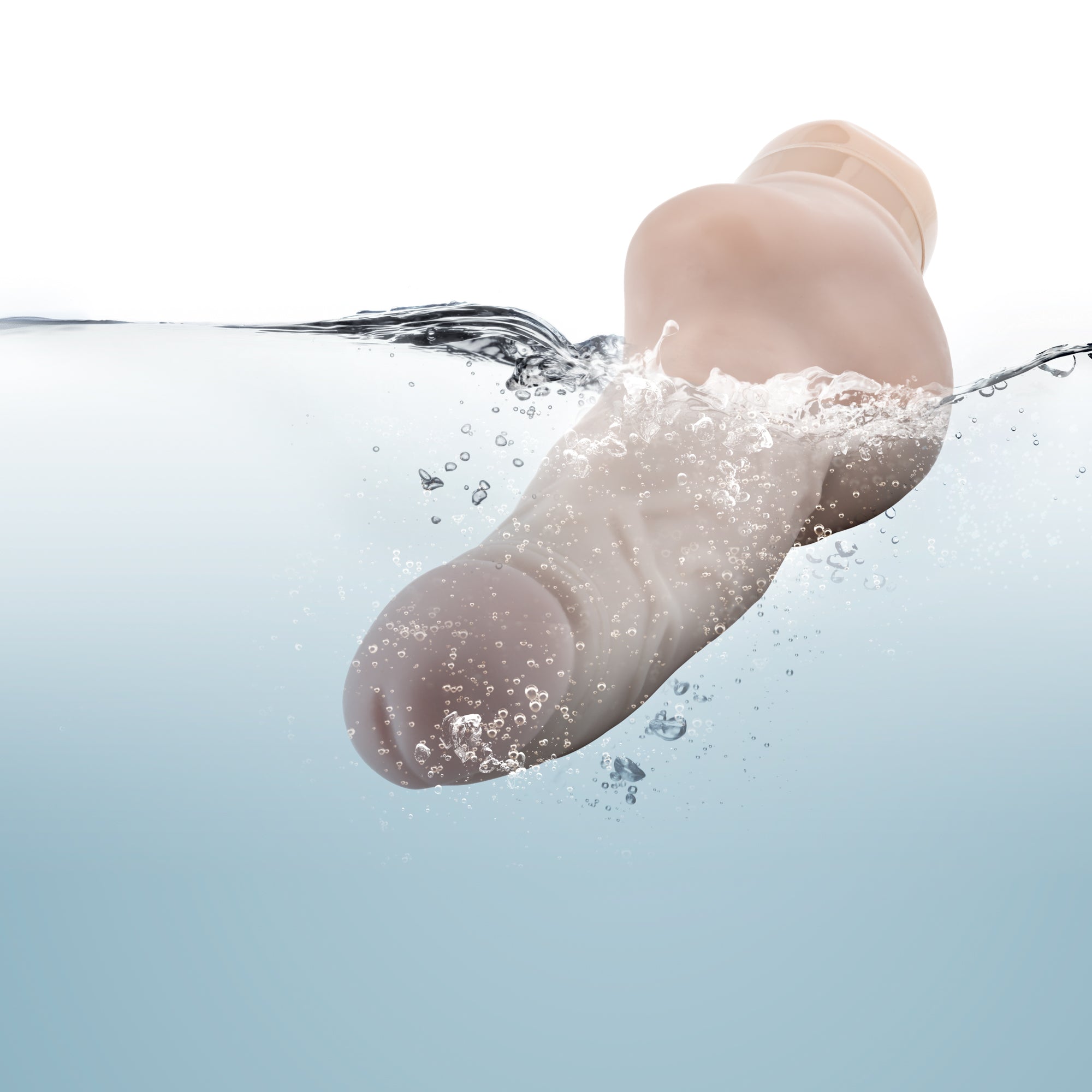 Dr Skin Cock Vibe 12 Inch Vibrating Cock Beige DONGS Vibrating