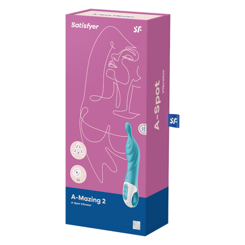 A-Mazing 2 Vibrator Turquoise for A-Spot Stimulation > Sex Toys For Ladies > G-Spot Vibrators