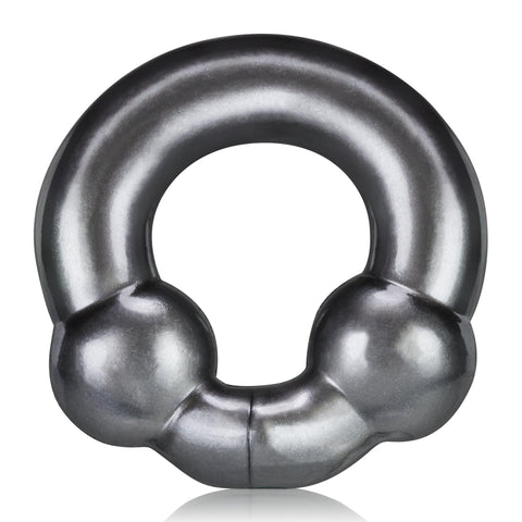 Ultraballs 2 Pack Cockring Steel and Red COCK RING Set