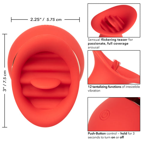 Tantalize French Kiss Charmer – Compact Flickering Tongue Teaser Vibrator > Vibrators > Ladies > Clitoral Vibrators and Stimulators