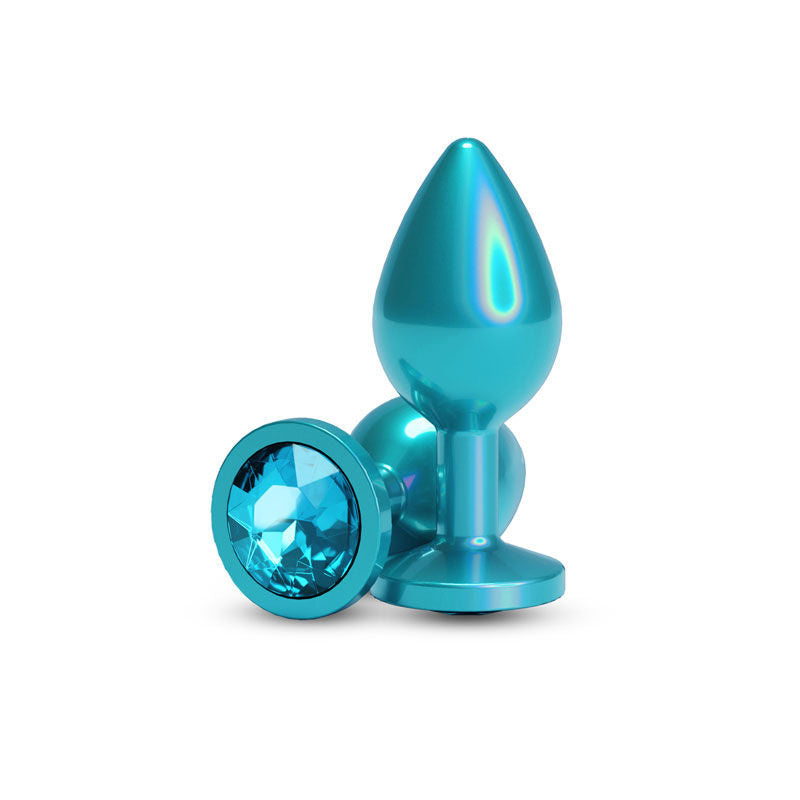 Rear Assets Iridescent Champagne Medium 3.23 Inch – Lightweight Butt Plug > Anal Range > Butt Plugs Main image