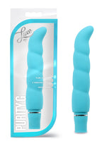 Luxe Purity G Aqua 6.25 Inch Vibrator with Vibrating Functions Blue > Sex Toys For Ladies > G-Spot Vibrators