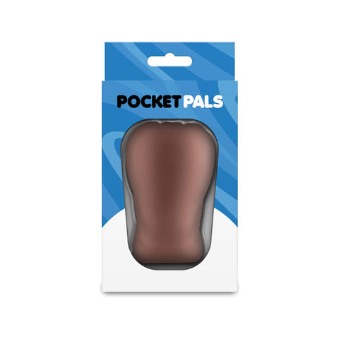 NS Novelties Pocket Pals (Brown) – Body-Safe Anal Stroker Brown Strokers - Manual