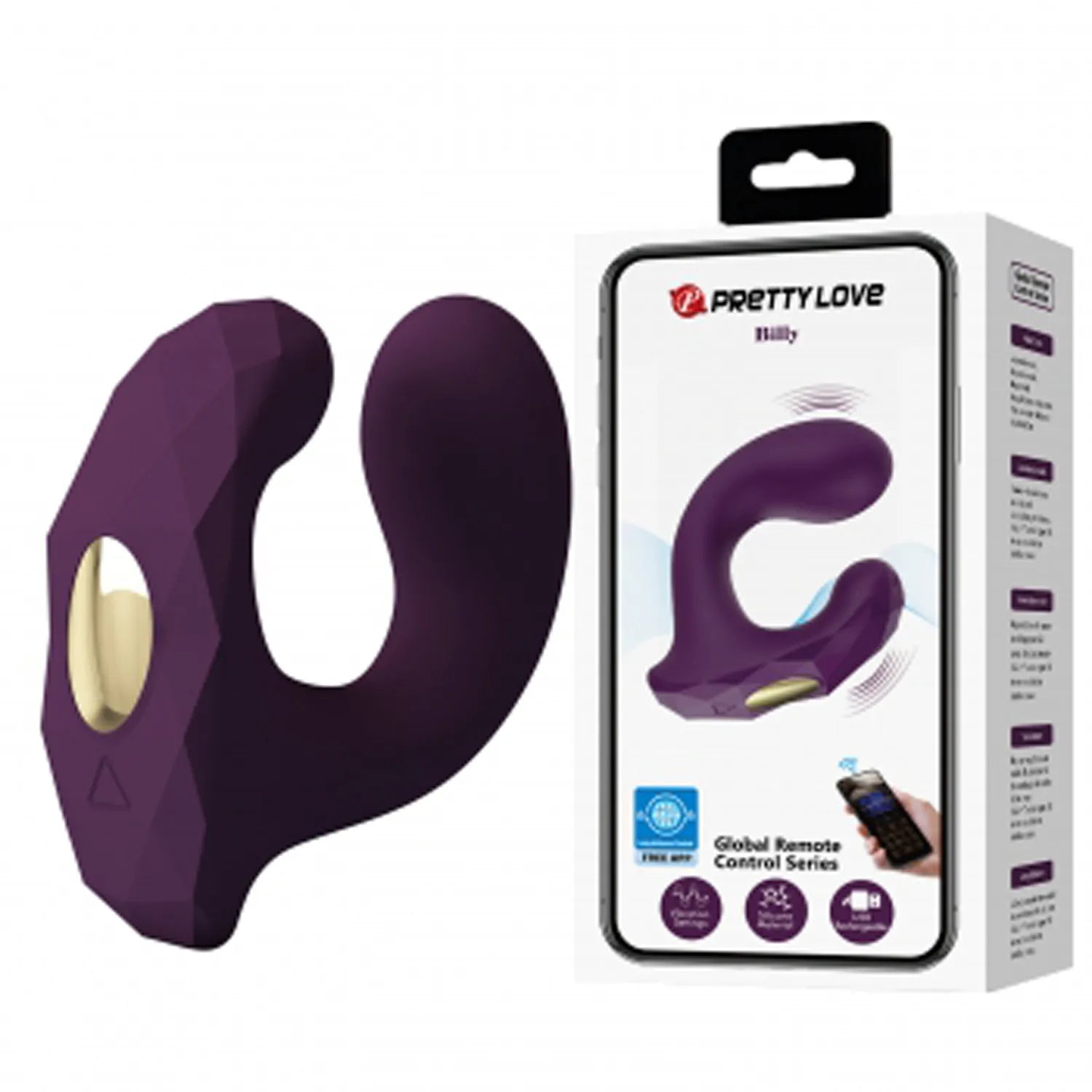 Billy Global App Controlled Vibrator – Silicone Dual Motor > Sex Toys > Couples Toys
