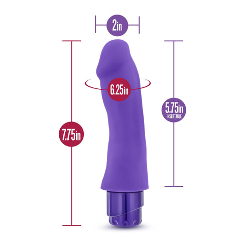 Luxe Marco Purple Vibrating Toy 7.75 Inch Length