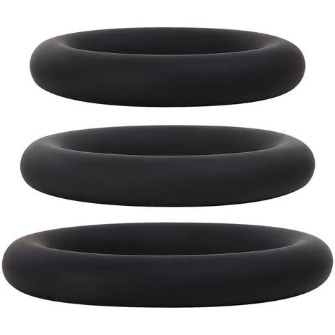 Adam & Eve Silicone Penis Ring Set - Three Sizes Available COCK RING Set