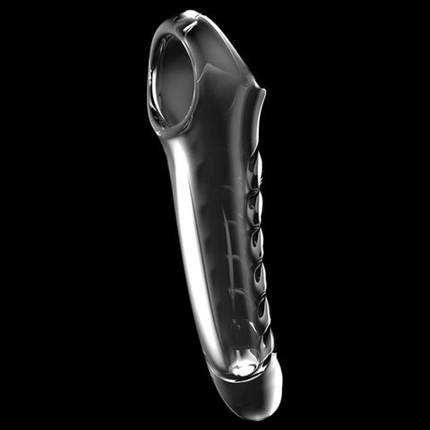 Adam & Eve Ridged Rider 7 Inch Penis Extension SLEEVES