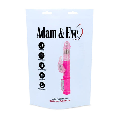 Adam & Eve Eve's First Thruster 9.75 Inch Vibrator VIBRATORS-RABBIT