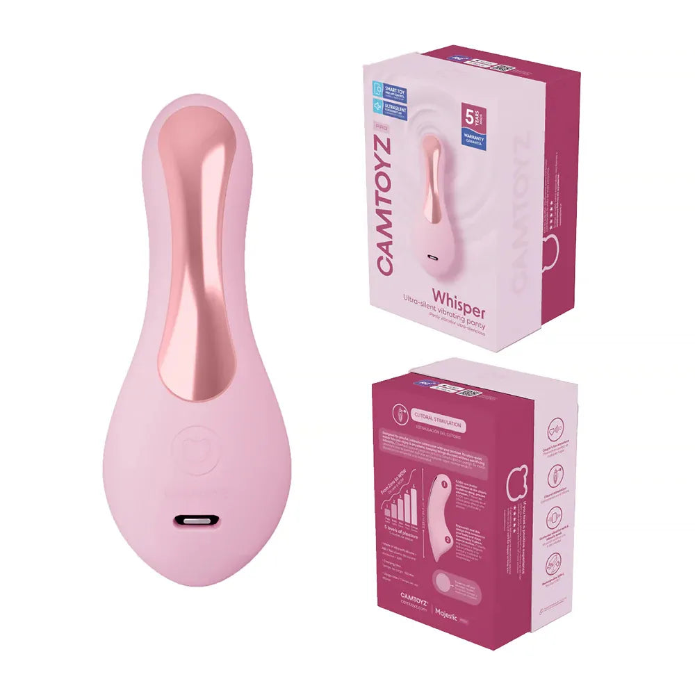 Whisper Camtoyz Ultra Silent App-Controlled Vibrating Panty Pink > Sex Toys For Ladies > Panty Vibes