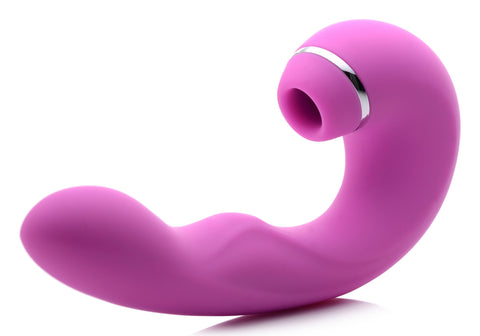 Inmi Shegasm 5 Star Tapping G-Spot Vibe with Suction Pink Vibrators - G Spot