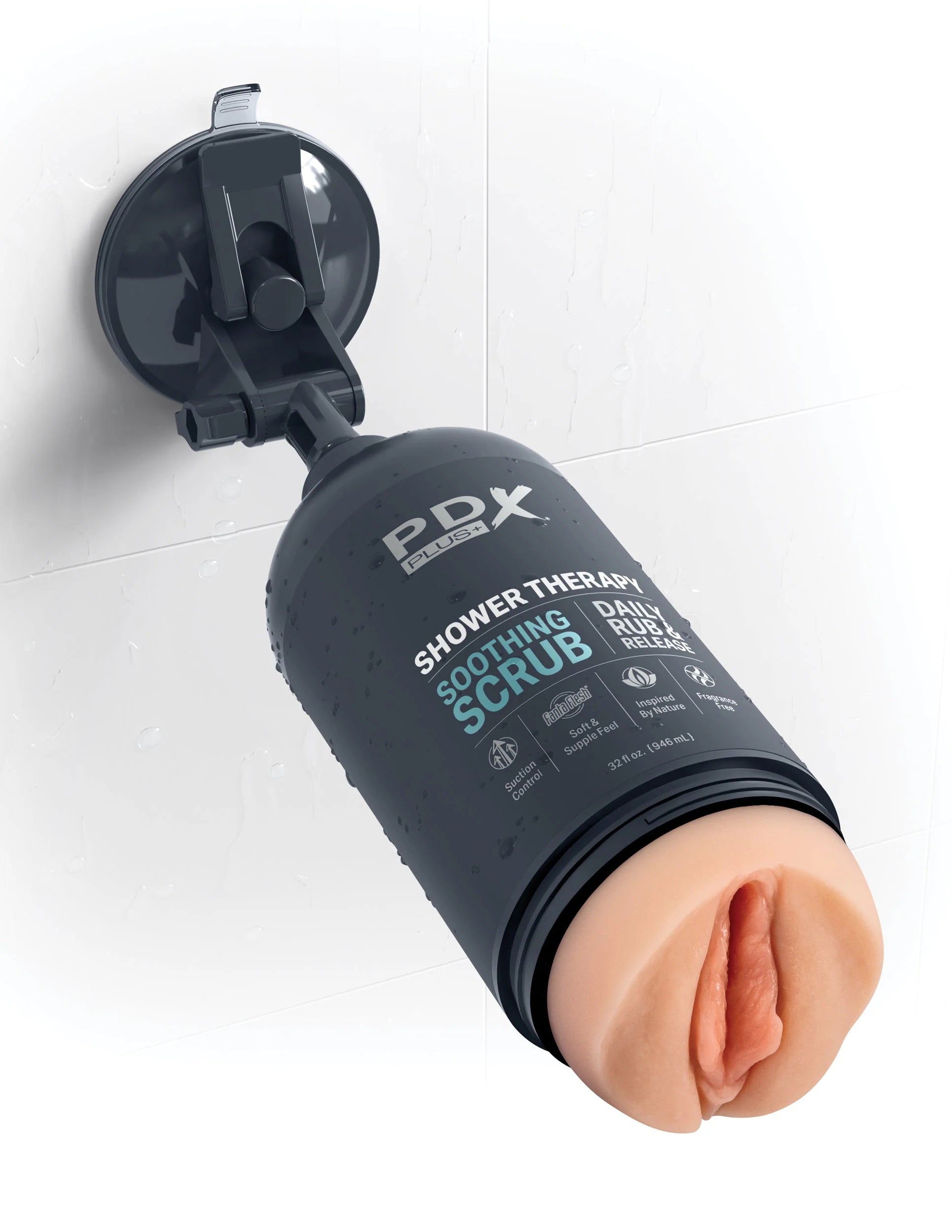 PDX Discreet Shower Soothing Scrub (Shampoo Bottle Edition) – Masturbator > Sex Toys For Men > Masturbators > Manual