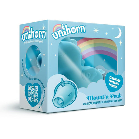 Unihorn Mountn Peak Twirling Tongue Unicorn Vibe Suction Stimulator