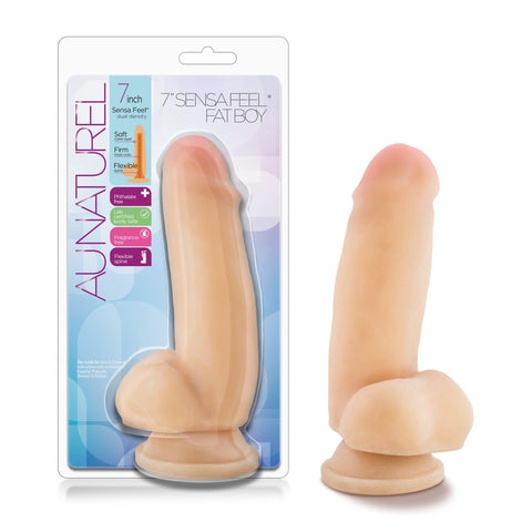 Au Naturel 7 Inch Sensa Feel Fat Boy Dildo Beige Dildos & Dongs