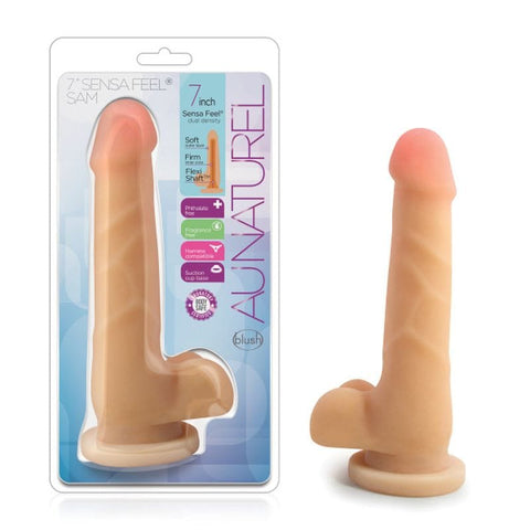 Au Naturel Sam 7in Realistic Dual Density Pleasure Toy Dildos & Dongs