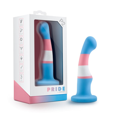 Avant Pride P2 True Blue Silicone Dildo Dongs Neutral