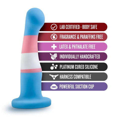 Avant Pride P2 True Blue Silicone Dildo Dongs Neutral