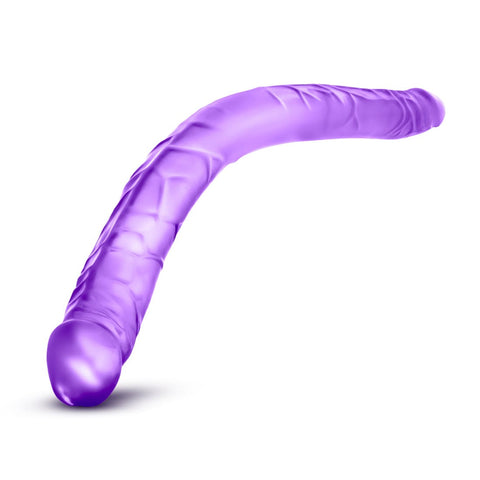 B Yours Double Dildo Purple 16in Double Dongs