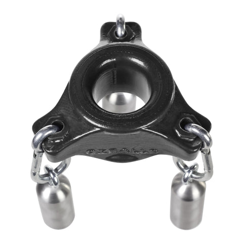 Slung Ballstretcher With 3 Carabiners In Black Ball Stretcher
