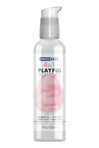 Playful Flavours 4 In 1 Cotton Candy 4oz/118ml Lube Default Title Flavoured Lube
