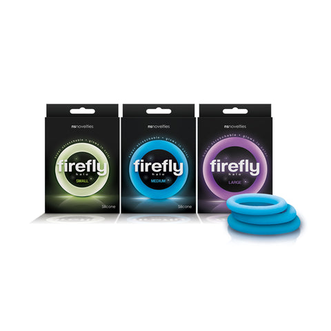 Firefly Halo Glow in Dark Clear Medium Silicone Cock Ring Clear COCK RINGS