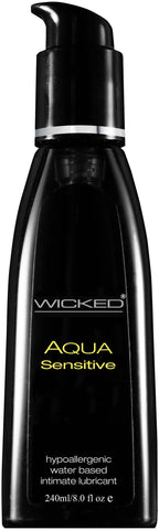 Wicked Aqua Sensitive Water Based Lubricant 240 ml 8 Ounce Bottle Default Title Water Based Lube