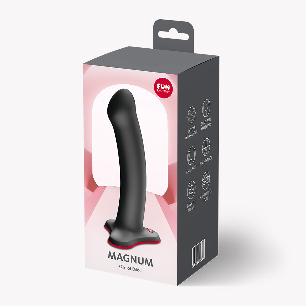 Fun Factory Magnum – 18.3 cm Silicone Realistic Dildo Black > Dildos > Realistic Dildos