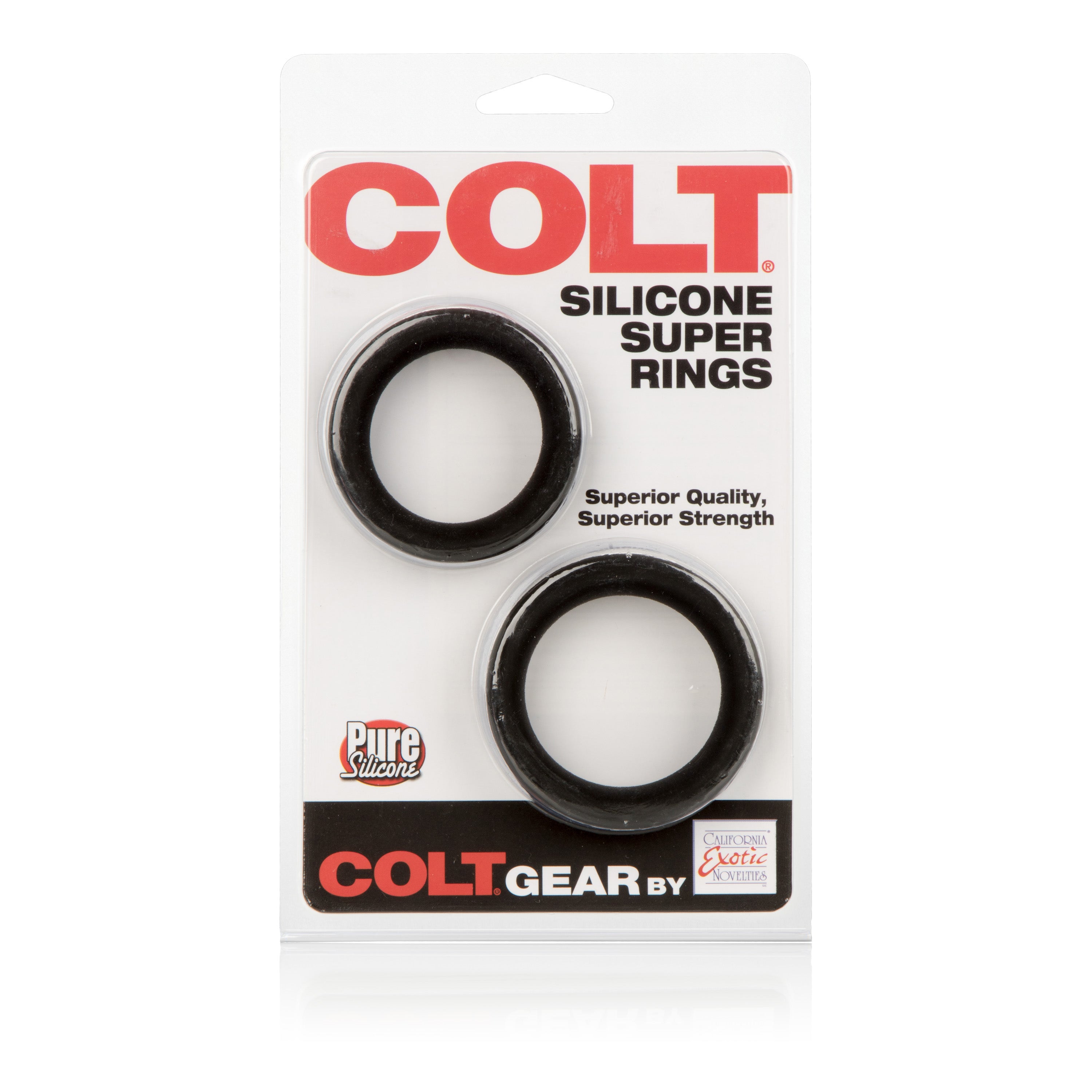 Colt Silicone Super Rings – Durable Stretchy Erection Enhancers Set of Two Rings > Cock Ring > Sets