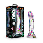 Hanky Panky Confetti Filled Clear 7.5" Dildo Glow in the Dark > Dildos > Realistic Dildos