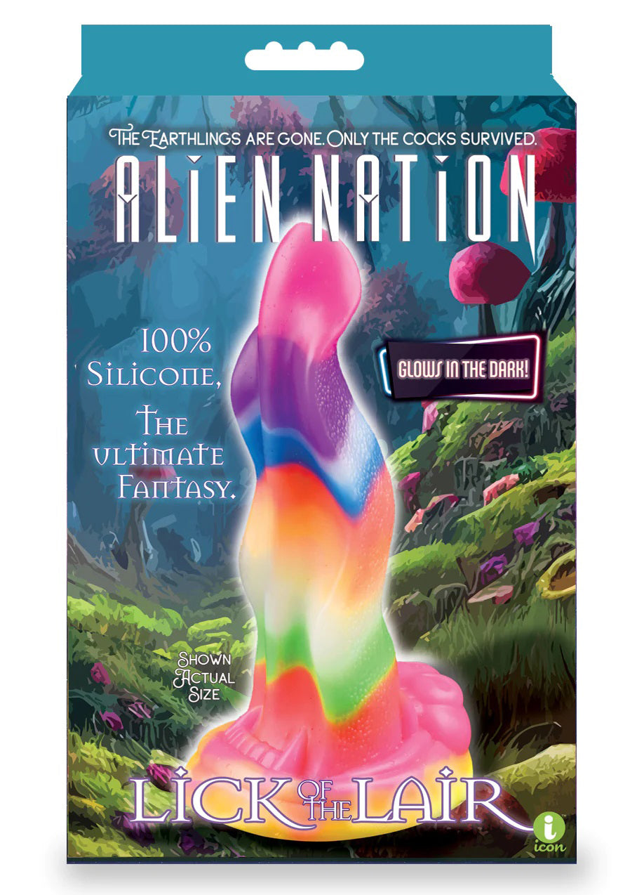 Alien Nation Lick of the Lair (Glow in the Dark) – 6.5 Inch Fantasy Dong Multi > Dildos > Fantasy