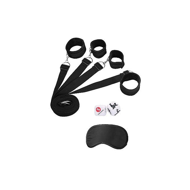 Ouch White Bed Bindings Restraint System – Durable Bed Restraints with Neoprene-Lined Cuffs Secondary image