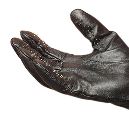 KinkLab Vampire Gloves Medium Spiked Leather Gloves – Sensory Play Gloves Black > Bondage Gear > Sensory Gloves