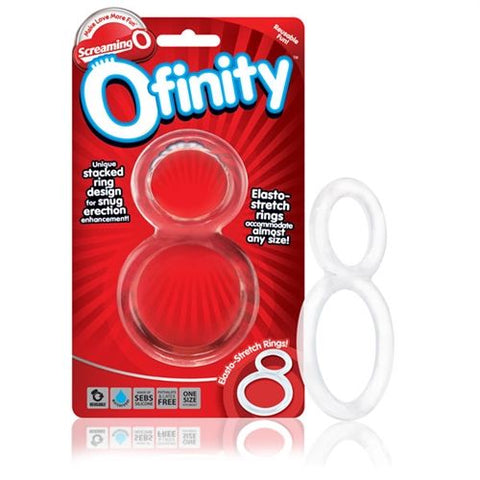 Ofinity Double Erection Ring Clear > Cock Ring > Single