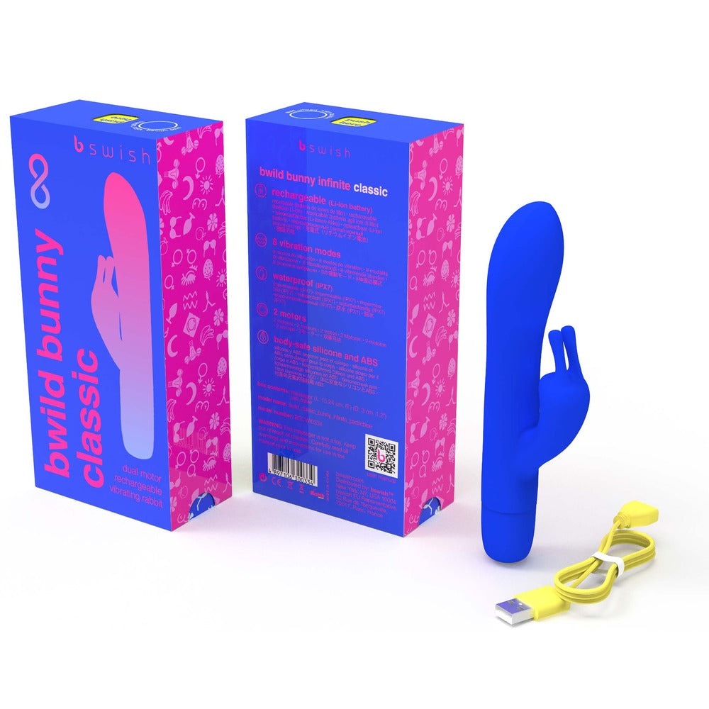 bswish Bwild Classic Bunny (Blue) – Waterproof Rabbit Vibrator > Vibrators > Ladies > Rabbit