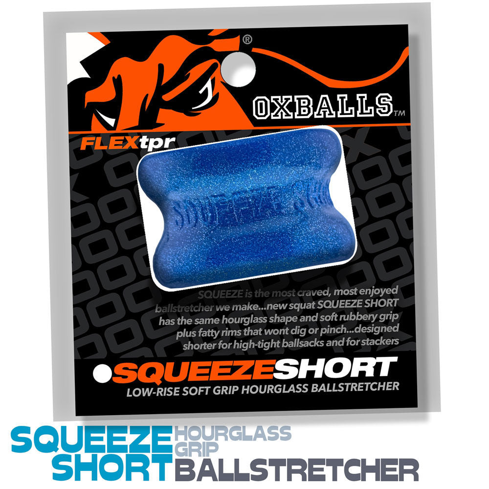 Squeeze Short (Black) – Rubber Ballstretcher > Sex Toys For Men > Ball Stretchers