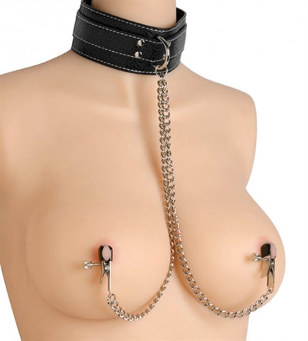 Coveted Collar and Clamp Union Set > Bondage Gear > Collars & Leashes