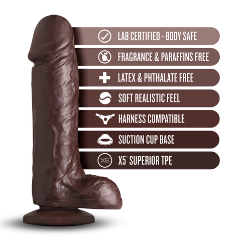 Loverboy The Movie Star - Chocolate 20.3 cm (8'') Dong Dongs Realistic