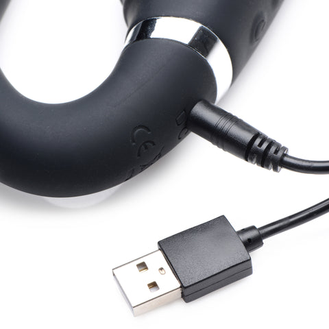 Mighty Rider 10X Strapless Strap-On Black with Remote Control > Dildos > Strapless Strap Ons