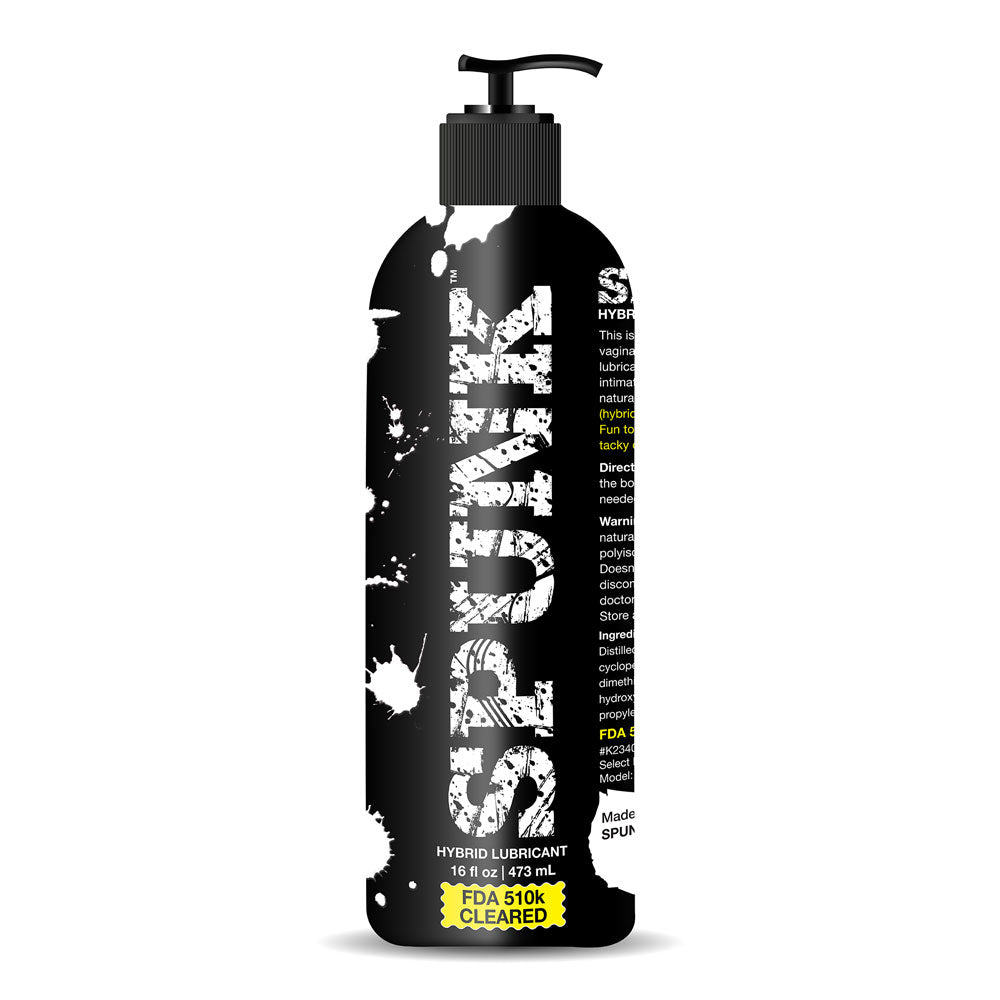 Spunk Hybrid Water Silicone Personal Lubricant Pump 16 Oz Hybrid Lube