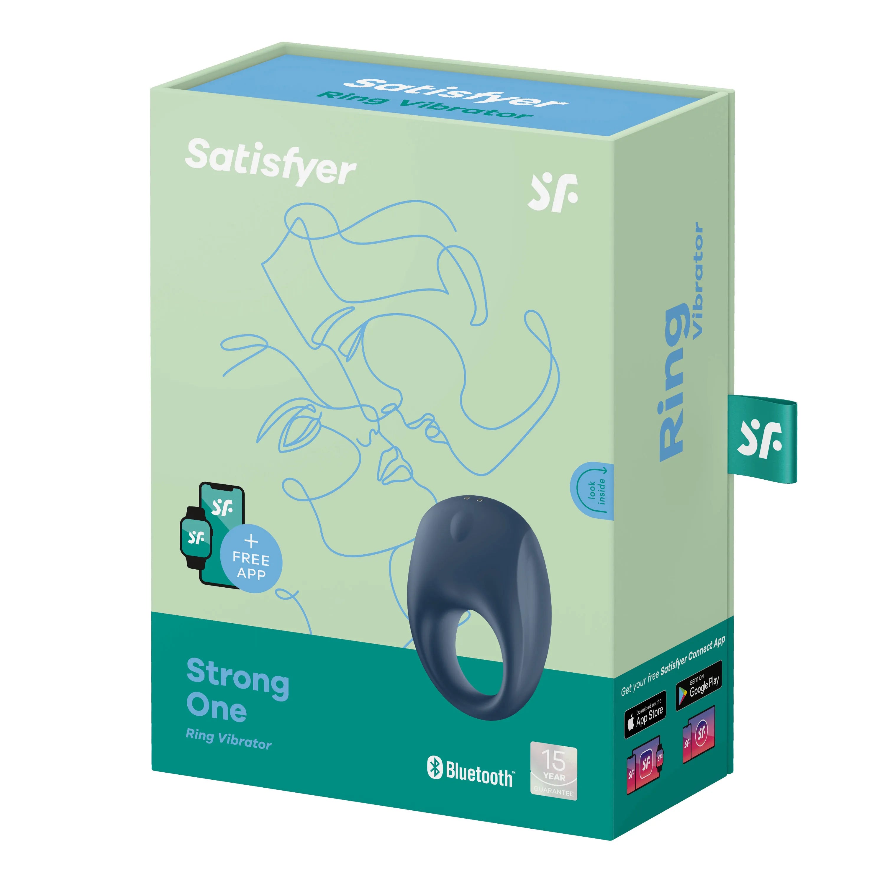 Satisfyer Strong One App Enabled Silicone Cock Ring – Rechargeable Adult Toy > Sex Toys > Remote Control Toys