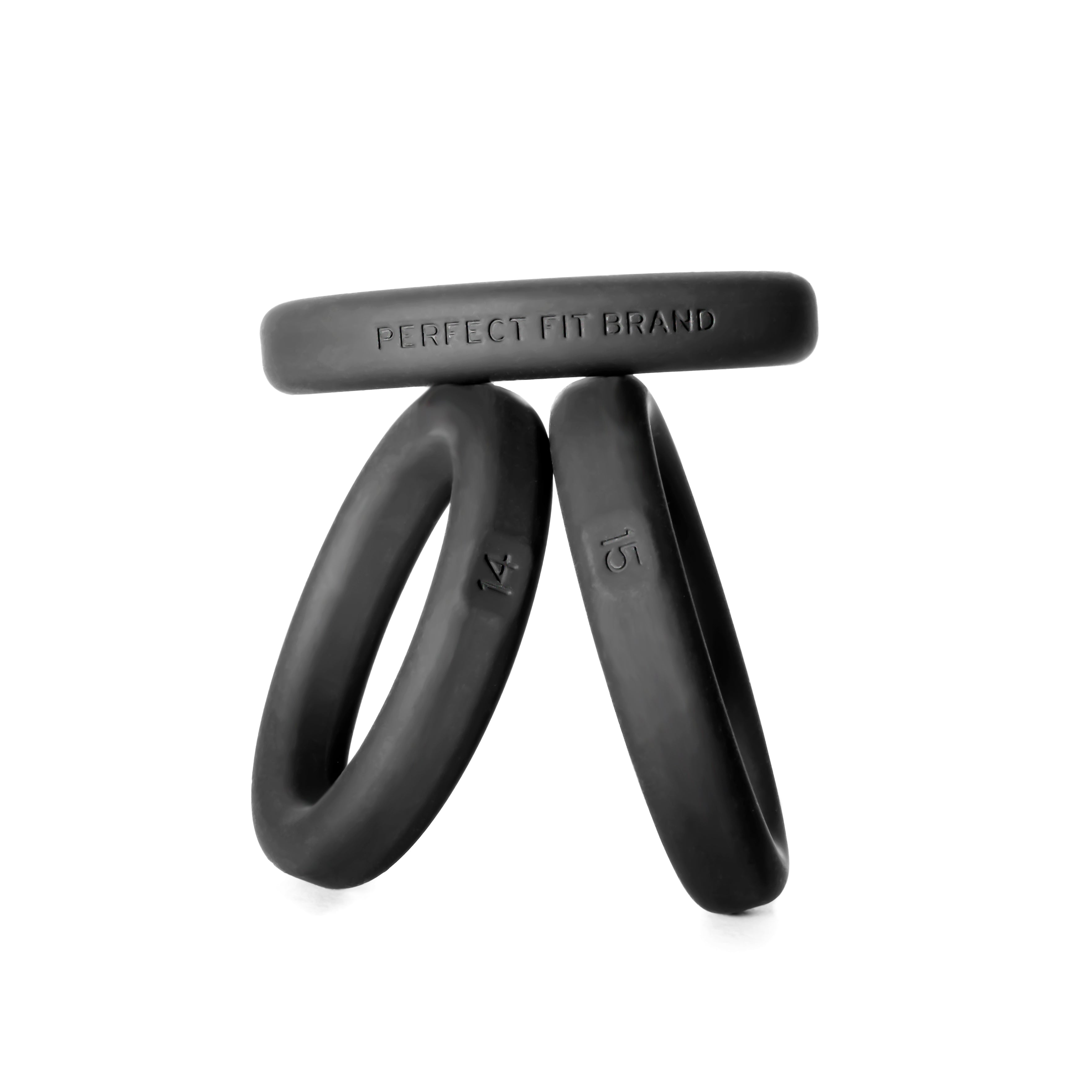 Perfect Fit XactFit 3-Ring Cock Ring Set – Precision Sizing 1.4" - 2.2" Secondary image