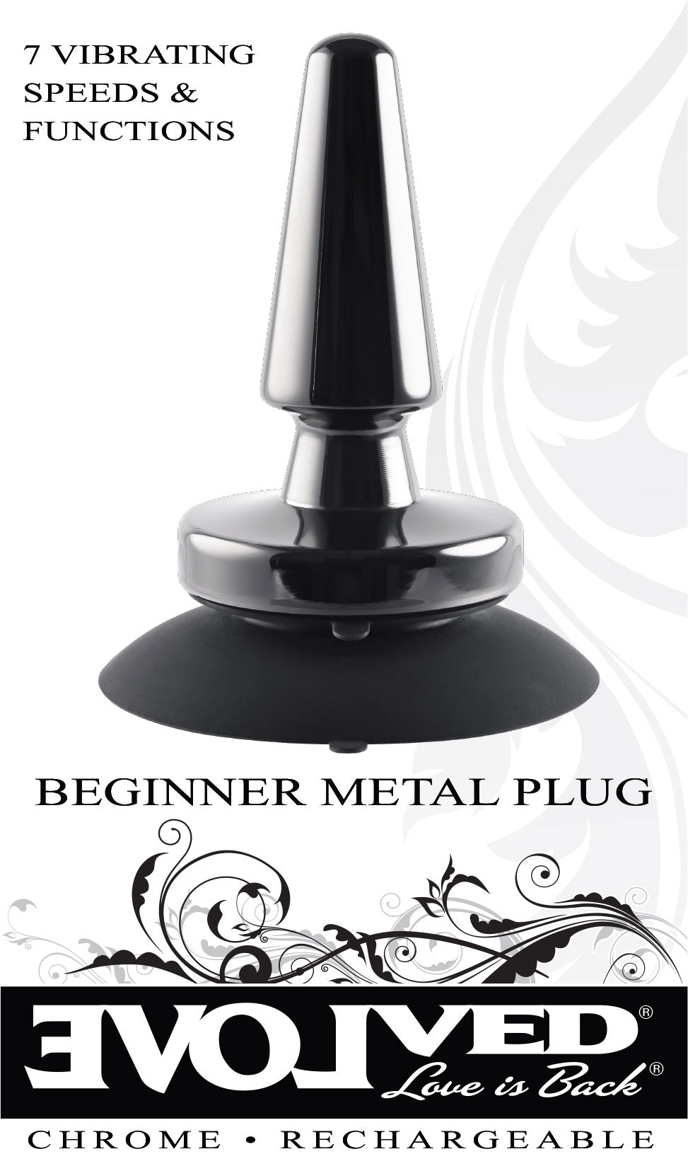 Evolved Beginner Vibrating Metal Plug Butt Plugs