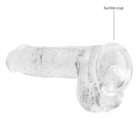 RealRock 6 Inch Transparent Crystal Clear Dildo – Realistic Body-Safe Dildo > Dildos > Realistic Dildos