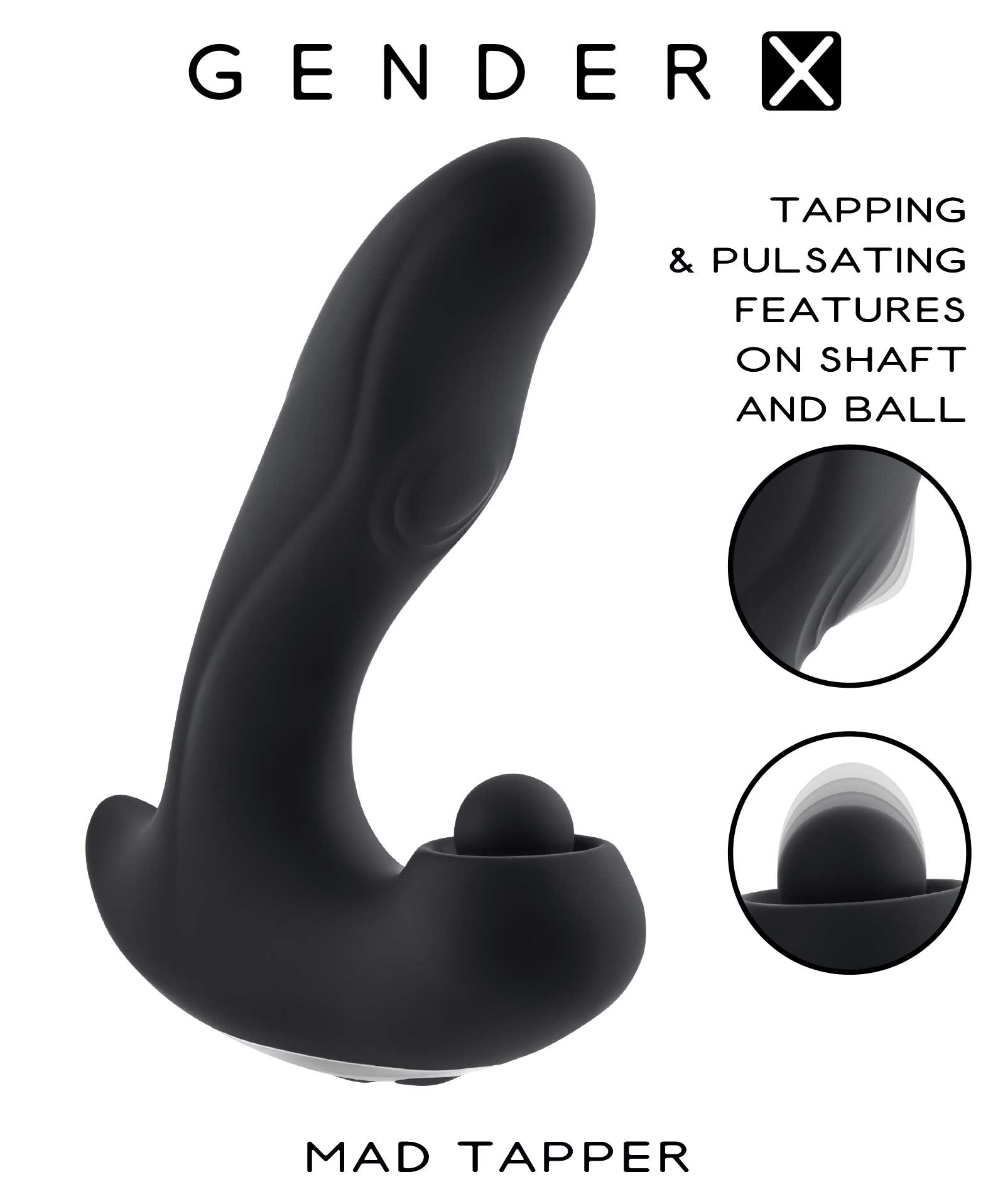 Gender X MAD TAPPER - Double Tapping Vibrating Massager 14.7cm > Vibrators > Unconventional